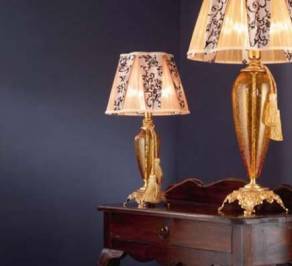 Светильник  настольный (Настольная лампа) Euroluce Barocco, BLP1FGSAm