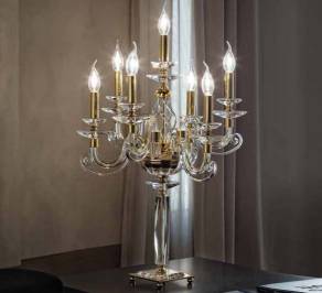 Светильник  настольный (Настольная лампа) Euroluce Alicante, AlF6_1LSGTr