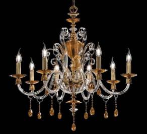 Светильник  потолочный подвесной (Люстра) Euroluce Rubino Alicante, RAL3FGAm
