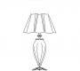 Светильник  настольный (Настольная лампа) Euroluce Alyssa - AlLG1SGAm
