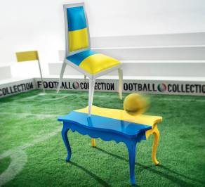 Кофейный, журнальный столик Modenese Gastone Football, art-16-midfielder