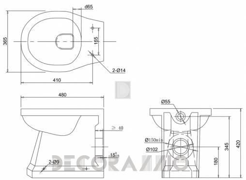 Унитаз Burlington Bathrooms Burlington - P14