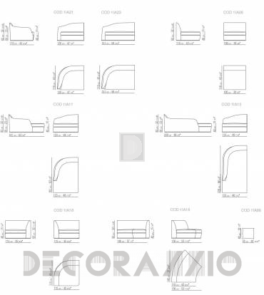 Диван Flexform Mood Collection Alfred - 1IA03