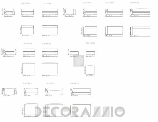 Диван модульный Flexform Mood Collection Ginevra - ginevra-1M7