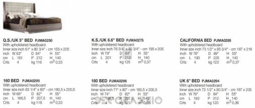 Кровать двуспальная Alf Italia Monaco - PJMA0250
