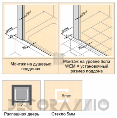 Душевая перегородка Huppe Alpha 2 - A20701