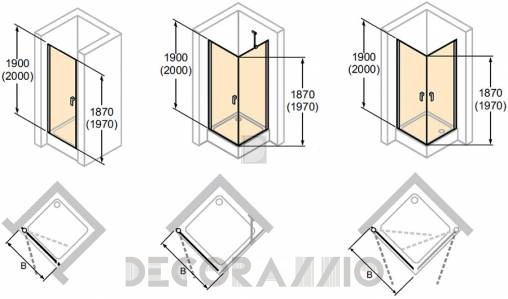 Душевая перегородка Huppe Design - 8E0601