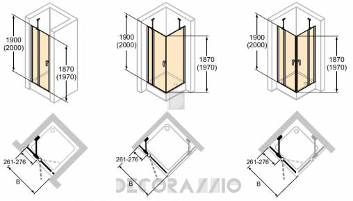 Душевая перегородка Huppe Design - 8E0701