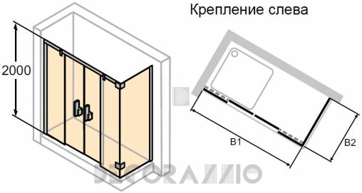 Душевая перегородка Huppe Vista - VT0480
