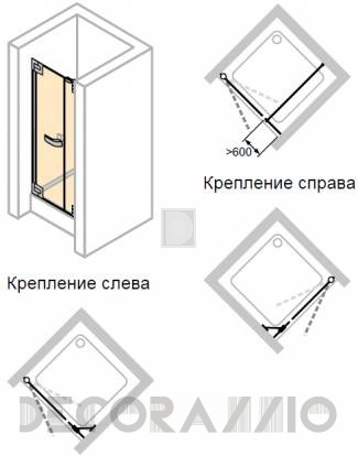 Душевая перегородка Huppe Studio - PT0049