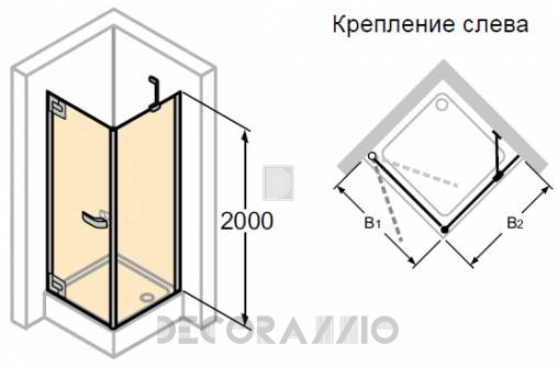 Душевая перегородка Huppe Studio - PT0101