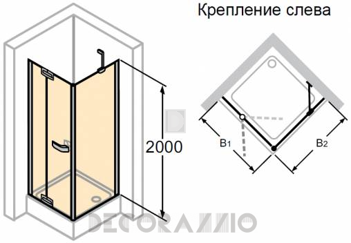 Душевая перегородка Huppe Studio - PT0121