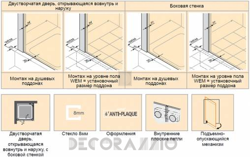 Душевая перегородка Huppe Studio - PT0169