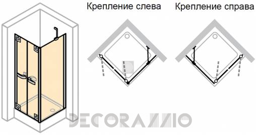 Душевая перегородка Huppe Studio - PT0169