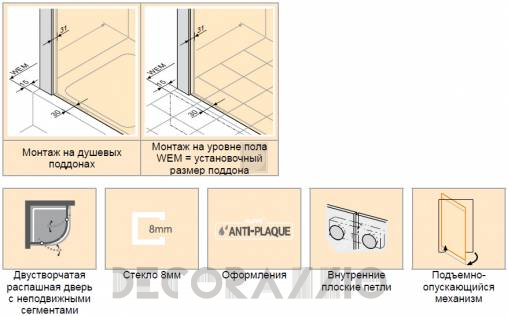 Душевая перегородка Huppe Studio - PT2320