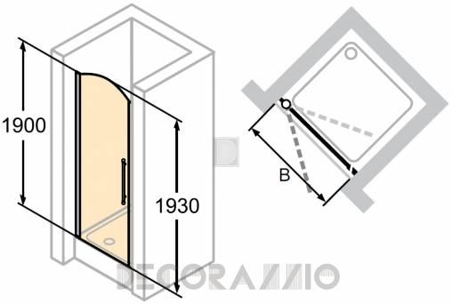 Душевая перегородка Huppe Victorian - DV0101
