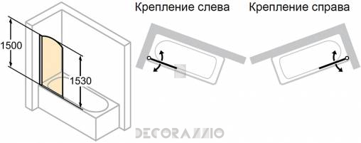 Душевая перегородка Huppe Victorian - DV1401
