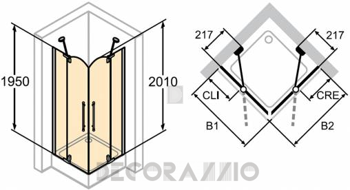 Душевая перегородка Huppe Victorian - SV0101