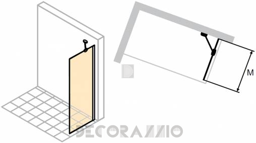 Душевая перегородка Huppe Design - 8E1113