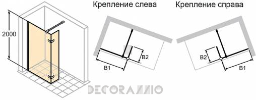 Душевая перегородка Huppe Enjoy - 3T1302