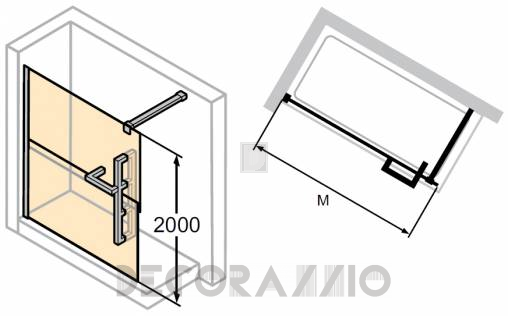 Душевая перегородка Huppe Duplo - DT0000