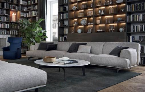 Кофейный, журнальный столик Poliform Tribeca - TTB123R