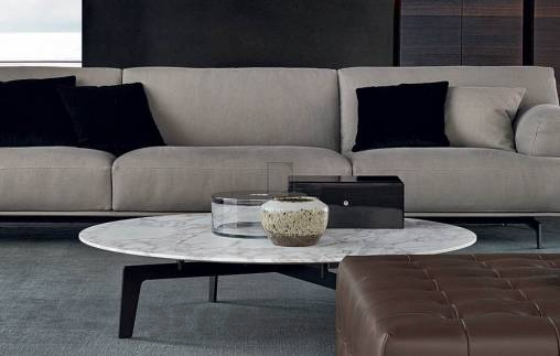 Кофейный, журнальный столик Poliform Tribeca - TTB123R