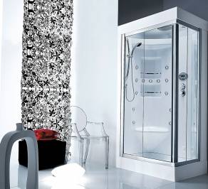 Душевая кабина Treesse Everyday, acquazzurra_80x100