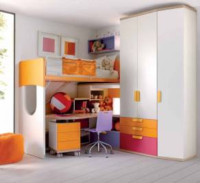 Комплект в детскую Doimo Cityline Loft beds, composizione-939
