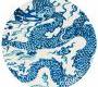 Ковер GAN Chain Stitch - blue_china_rug_white