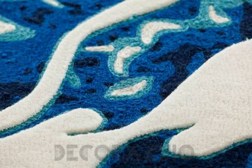 Ковер GAN Chain Stitch - blue_china_rug_white