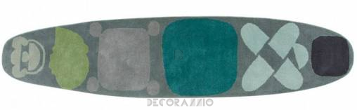 Ковер GAN Hand Tufted - surf_race_rug_indico_blue