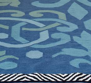 Ковер GAN Kilim, arabesco_rug_green_1