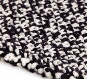 Ковер GAN Waan, waan_rug_black&white_1