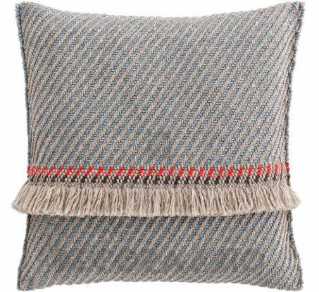 Подушка GAN Garden Layers - gl_big_cushion_diagonal_almond-blue