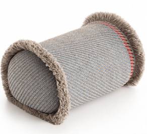 Подушка GAN Garden Layers, gl_big_roll_diagonal_almond-blue