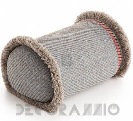 Подушка GAN Garden Layers - gl_big_roll_diagonal_almond-blue