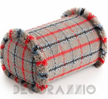 Подушка GAN Garden Layers - gl_big_roll_tartan_blue