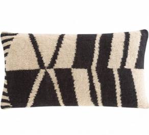 Подушка GAN Rustic Chic, rustic_chic_geo_cushion_black&white
