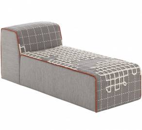 Шезлонг GAN Bandas, bandas_chaiselongue_a_grey