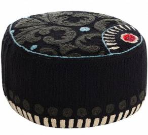 Пуф GAN Goyescas, goyescas_pouf_black