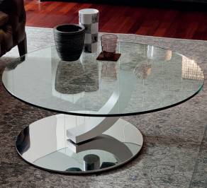 Кофейный, журнальный столик Cattelan Italia Cobra Inox, cobra-inox-coffee-table-90