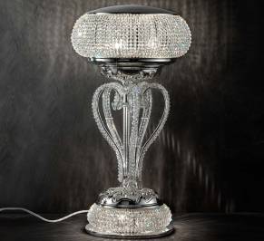 Светильник  настольный (Настольная лампа) Masiero Crystalry, Crystalry Silver TL2+3