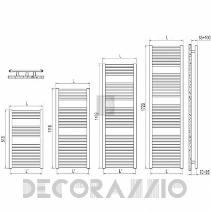 Полотенцесушитель Irsap Ares - 818 E I S060 50