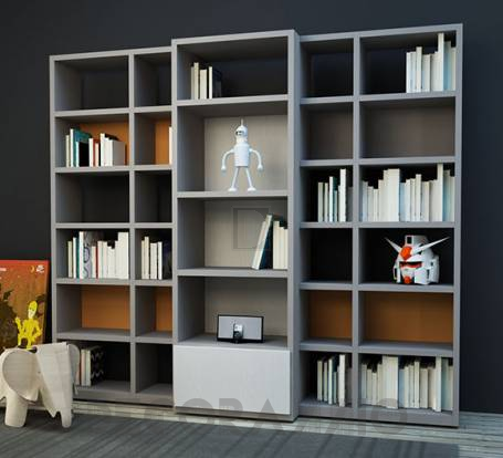 Шкаф книжный Granzotto Warm - bookshelf-1