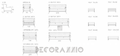 Диван Asnaghi Anthology - baltic-lounge-sofa
