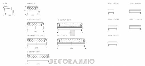 Диван Asnaghi Anthology - prado-sofa