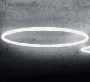Светильник  потолочный подвесной (Люстра) Artemide Alphabet of light, Alphabet of light circular 90