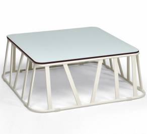 Кофейный, журнальный столик Roberti Rattan Hamptons Graphics, 9735H