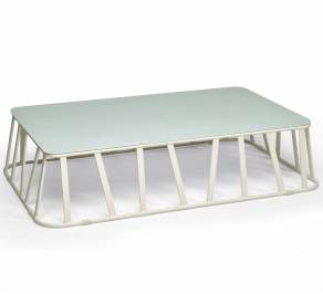 Кофейный, журнальный столик Roberti Rattan Hamptons Graphics, 9736